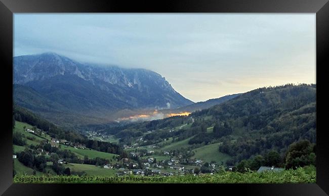 Fire in the Valley Framed Print by N C Photography