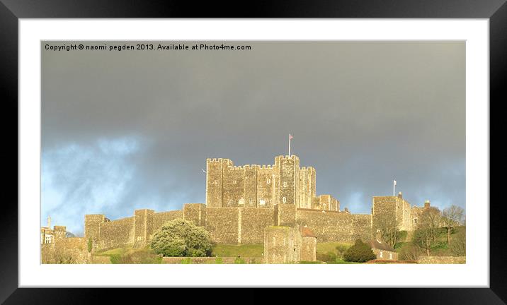 Castle of Storms Framed Mounted Print by N C Photography