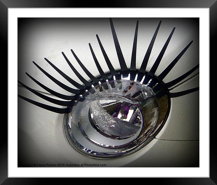 Eyelash glamour! Framed Mounted Print by Paula Palmer canvas