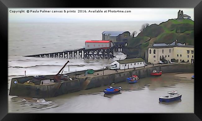 Tenby Lifeboat Station Framed Print by Paula Palmer canvas