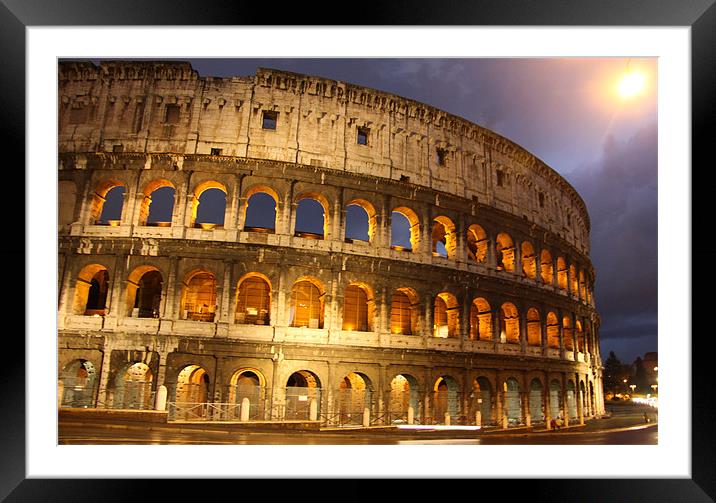 The Colosseum Framed Mounted Print by David Cane