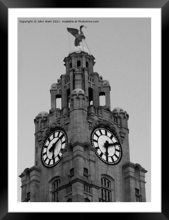 Liver Building  Framed Mounted Print by John Wain