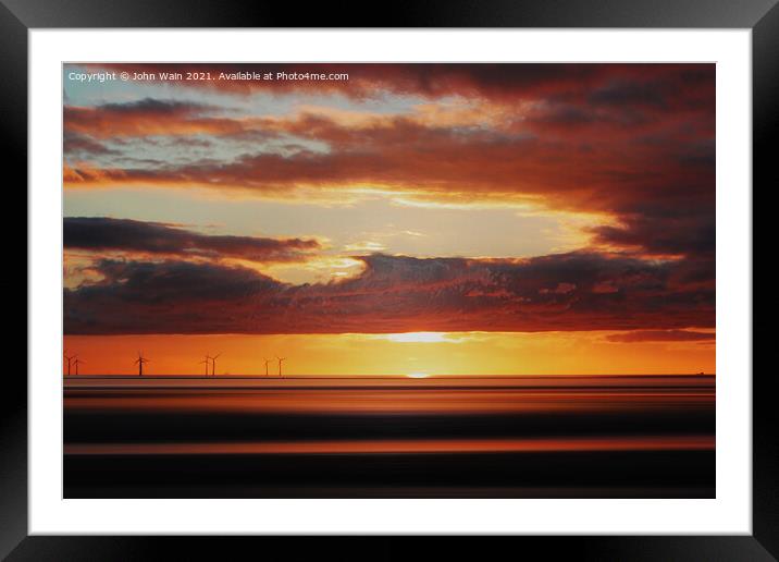 Liverpool Bay (Digital Art) Framed Mounted Print by John Wain