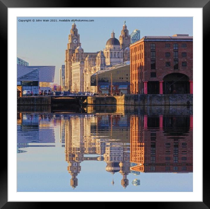 Royal Albert Dock (Digital Art) Framed Mounted Print by John Wain