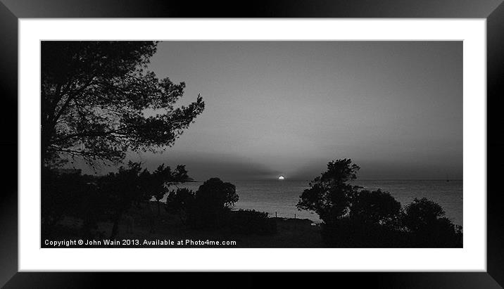 Sunset in Paradise... Framed Mounted Print by John Wain