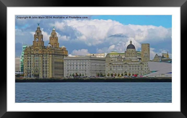 Three Graces Framed Mounted Print by John Wain