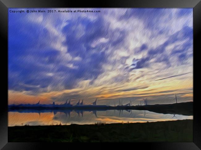 The Docks (Digital Art) Framed Print by John Wain