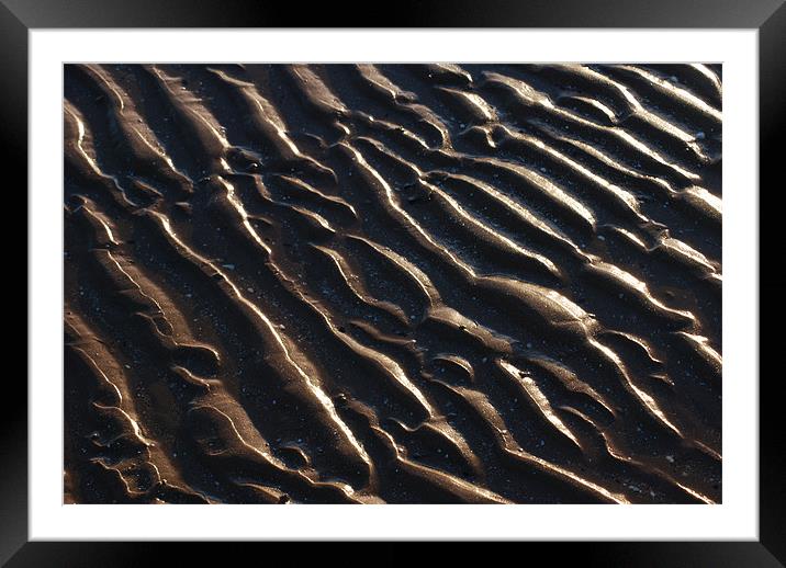 Sand Framed Mounted Print by Ross Manosn