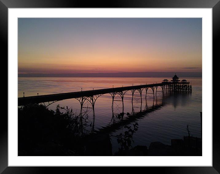 Clevedon Pier Framed Mounted Print by Will Ogborne