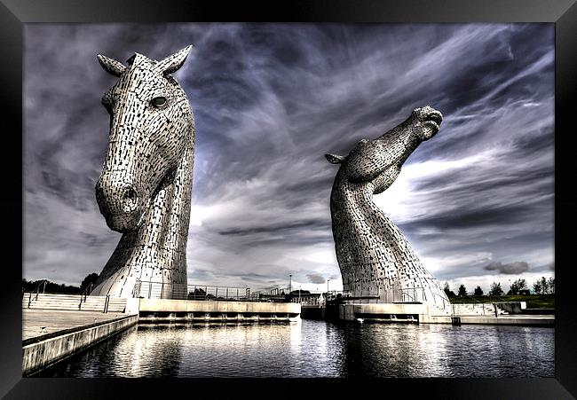  Falkirk Kelpies Framed Print by jim scotland fine art