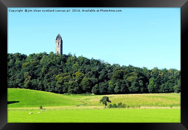 William Wallace Monument Framed Print by jim scotland fine art