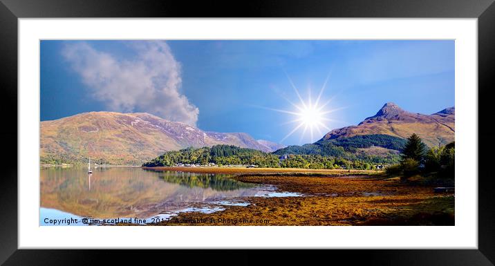 Loch Leven Glencoe Framed Mounted Print by jim scotland fine art