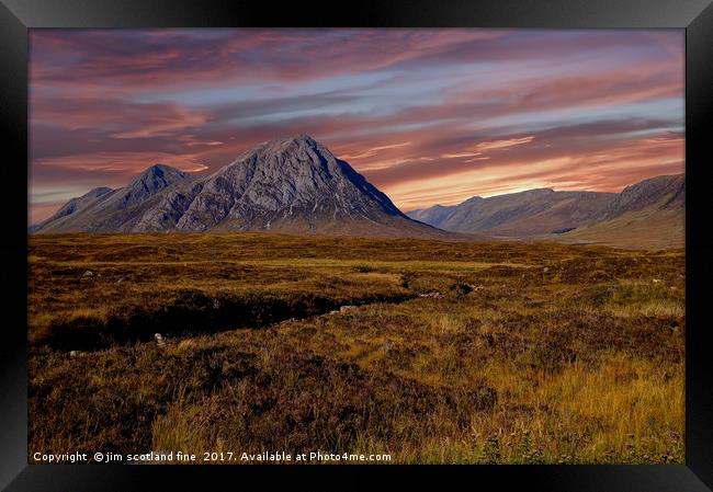 Gelncoe Framed Print by jim scotland fine art