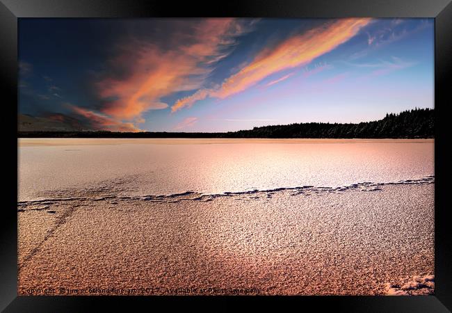 Winter at Loch Morlich Framed Print by jim scotland fine art