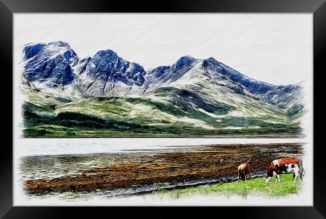 Outdoor mountain Framed Print by jim scotland fine art