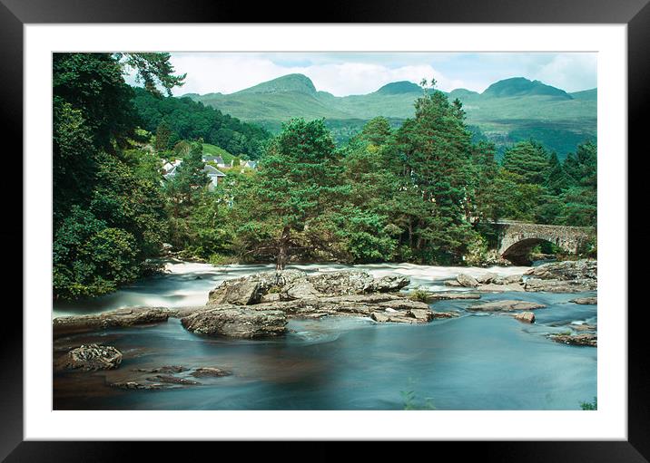 Falls of Dochart Framed Mounted Print by Kerry Pennington