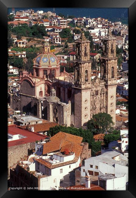 Santa Prisca Church Taxco Mexico Framed Print by John Mitchell