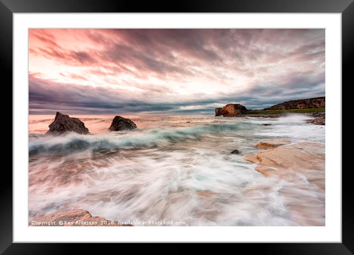 The Storm Framed Mounted Print by Kev Alderson