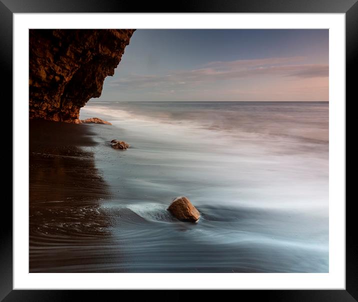 The Rock Face Framed Mounted Print by Kev Alderson