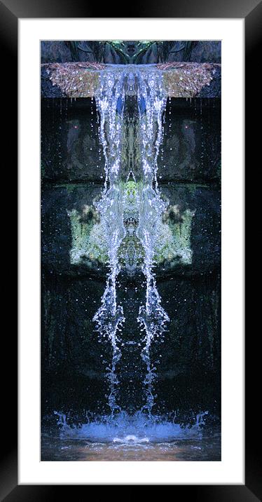 Waterfall Framed Mounted Print by Ruth Hallam