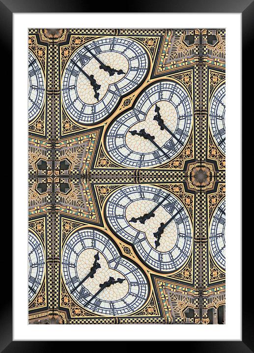 Big Ben abstract Framed Mounted Print by Ruth Hallam