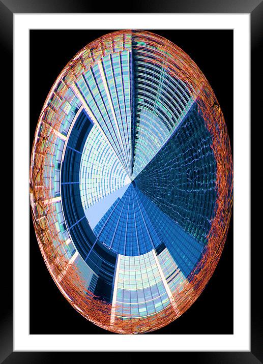 Modern building abstract Framed Mounted Print by Ruth Hallam