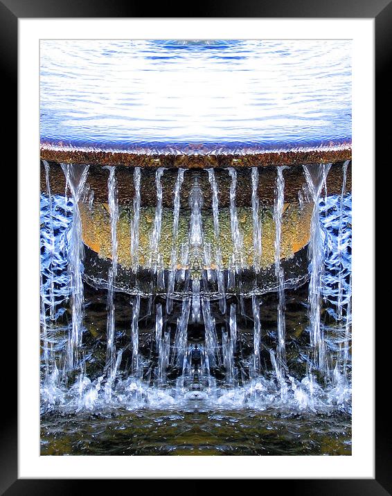 Water Fountain Framed Mounted Print by Ruth Hallam