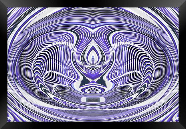 Purple abstract 3 Framed Print by Ruth Hallam