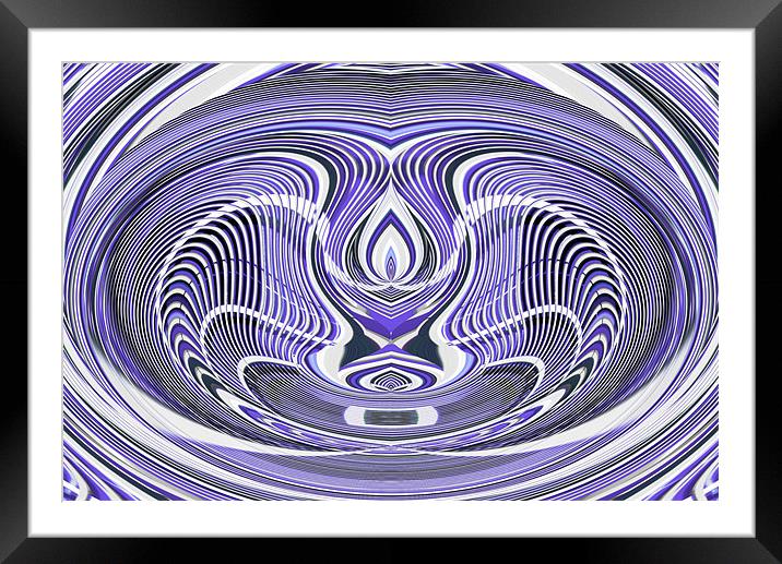 Purple abstract 3 Framed Mounted Print by Ruth Hallam