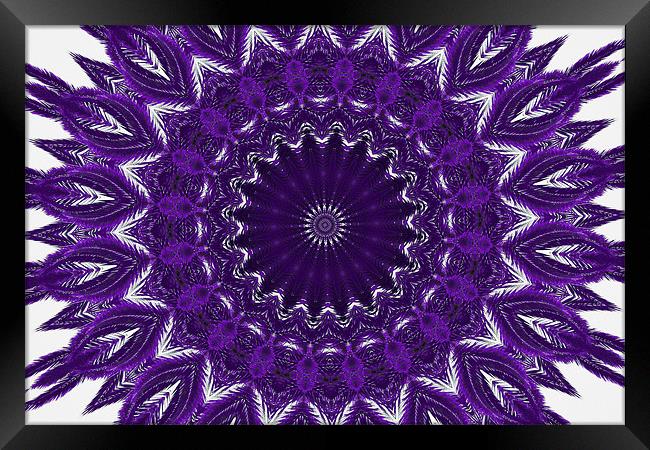 Purple abstract 2 Framed Print by Ruth Hallam