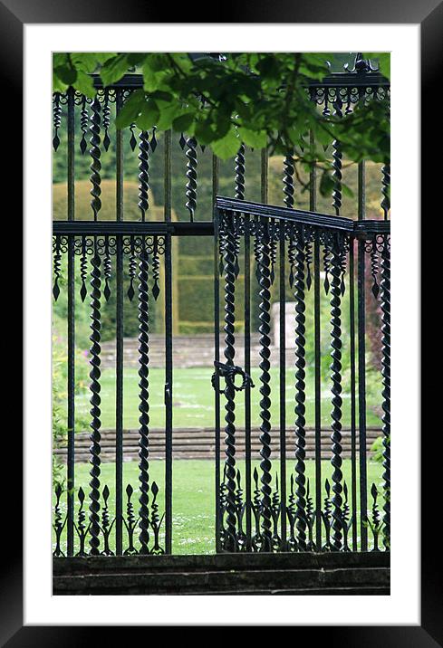 The garden gate Framed Mounted Print by Ruth Hallam