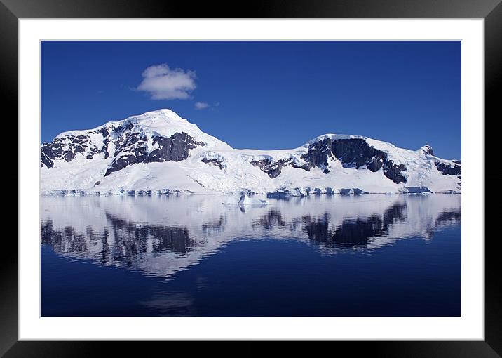 Antarctica mountains Framed Mounted Print by Ruth Hallam