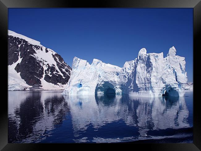 Icebergs in Antarctica 2 Framed Print by Ruth Hallam