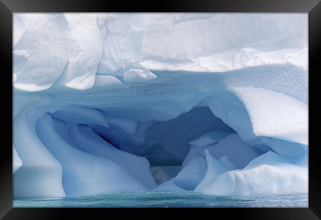 Blue iceberg 4 Framed Print by Ruth Hallam