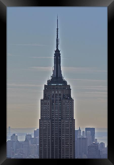 Empire State Building Framed Print by Paul Hutchings 