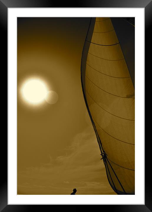 Sailing the Atlantic Framed Mounted Print by Paul Hutchings 
