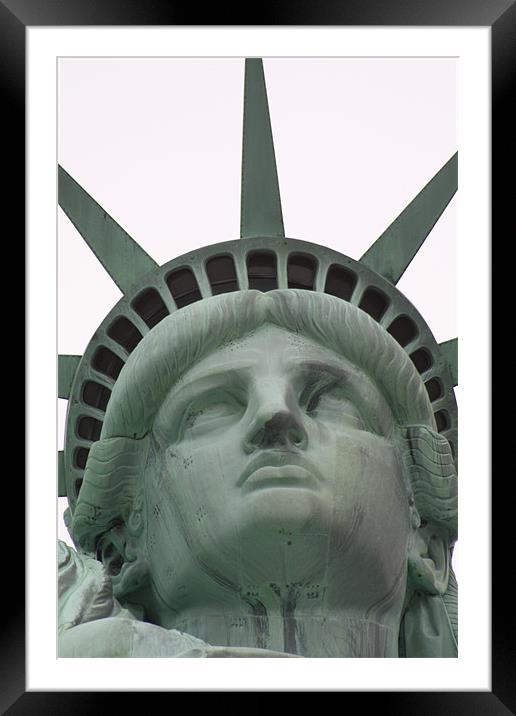 Statue of Liberty Framed Mounted Print by Paul Hutchings 