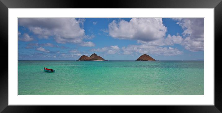 Lanikai Beach, Oahu, Hawaii Framed Mounted Print by Paul Hutchings 