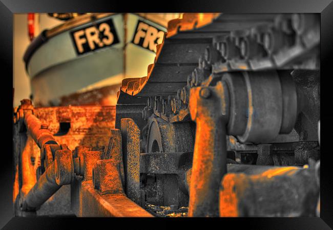 HDR Dungeness Bulldozer Framed Print by Richard Webb