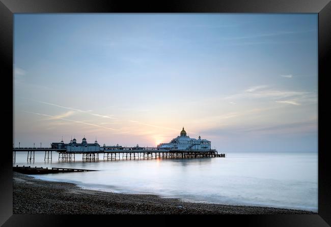 Sunrise over Eastbourne Pier Framed Print by Jenni Alexander