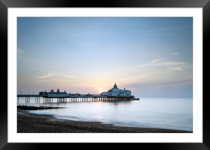 Sunrise over Eastbourne Pier Framed Mounted Print by Jenni Alexander
