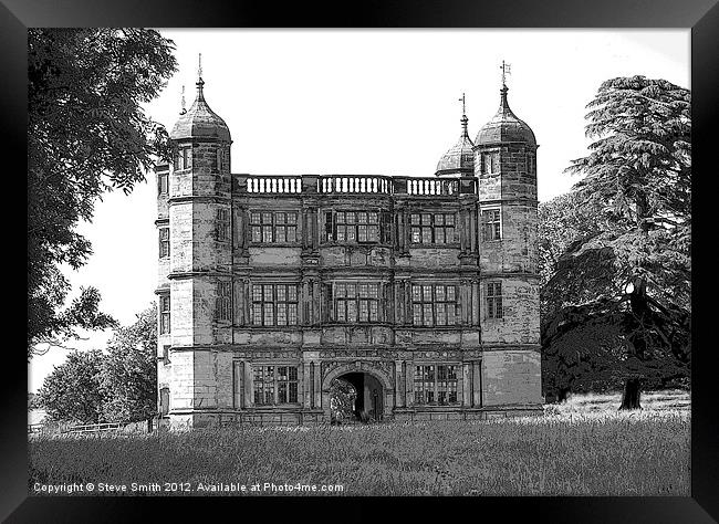 Tixall Hall Gatehouse Framed Print by Steve Smith