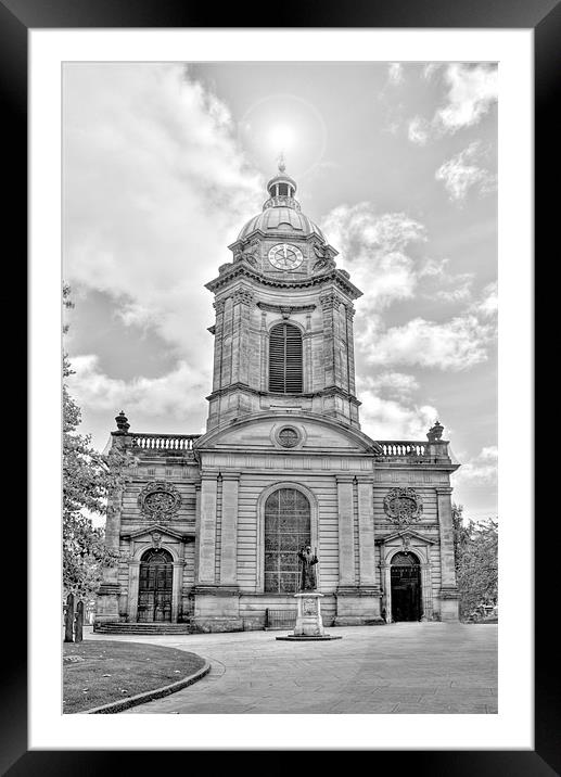 St Philips Cathedral Birmingham Framed Mounted Print by Steve Smith