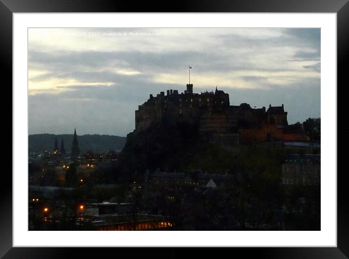 Edinburgh castle Framed Mounted Print by dale rys (LP)