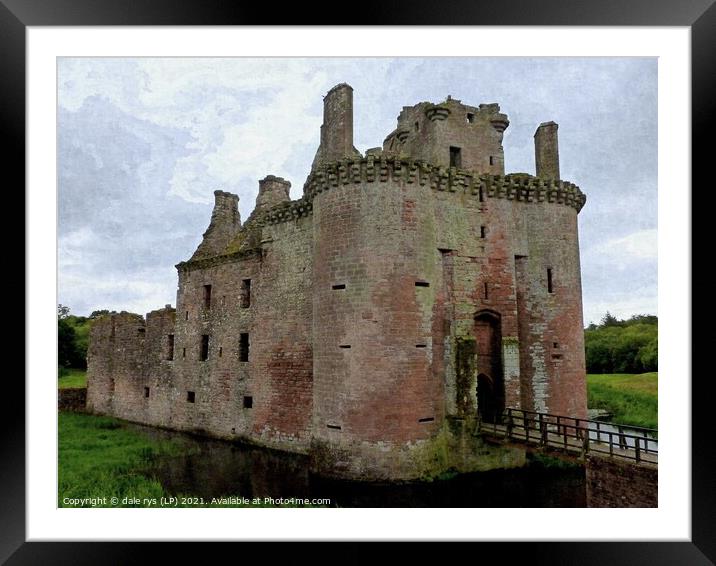 Caerlaverock Castle Framed Mounted Print by dale rys (LP)