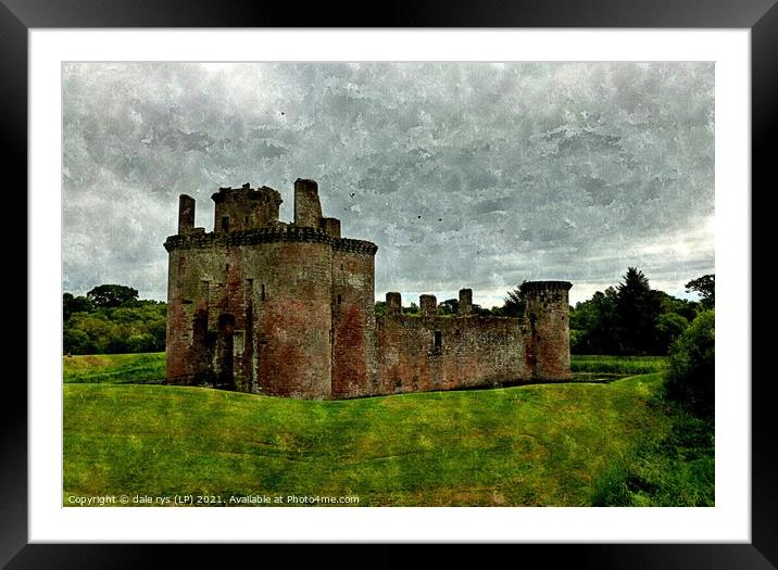 Caerlaverock Castle Framed Mounted Print by dale rys (LP)