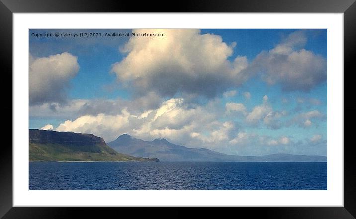 isle of rum Framed Mounted Print by dale rys (LP)