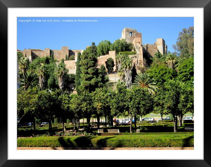 malaga spain castle Framed Mounted Print by dale rys (LP)