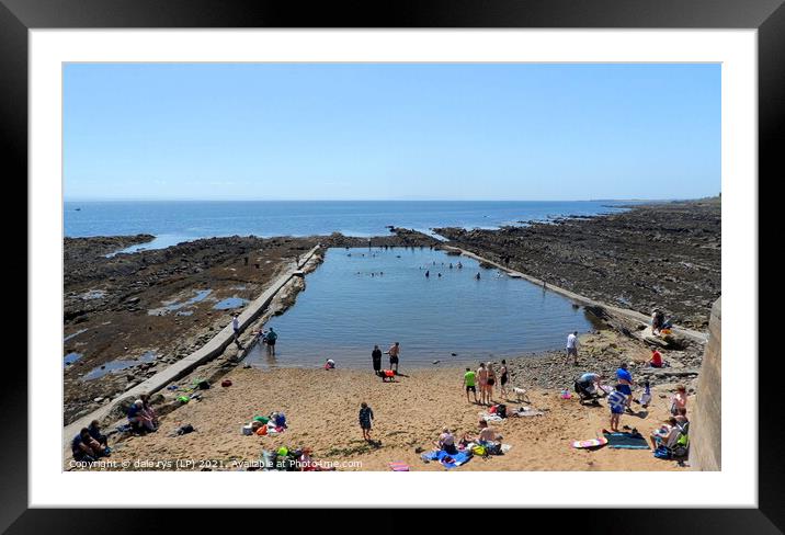 PITTENWEEM TIDAL POOL Framed Mounted Print by dale rys (LP)