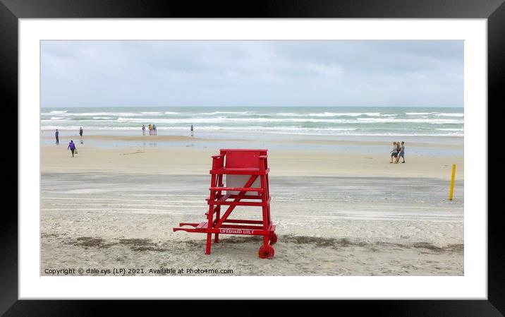 daytona beach Framed Mounted Print by dale rys (LP)